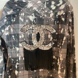 Women’s custom oversized flannel